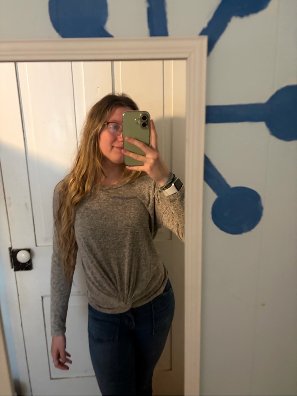 Gaze gray long sleeve shirt